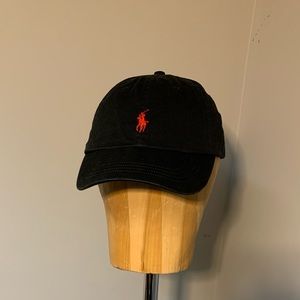 Men’s Black Polo hat by Ralph Lauren